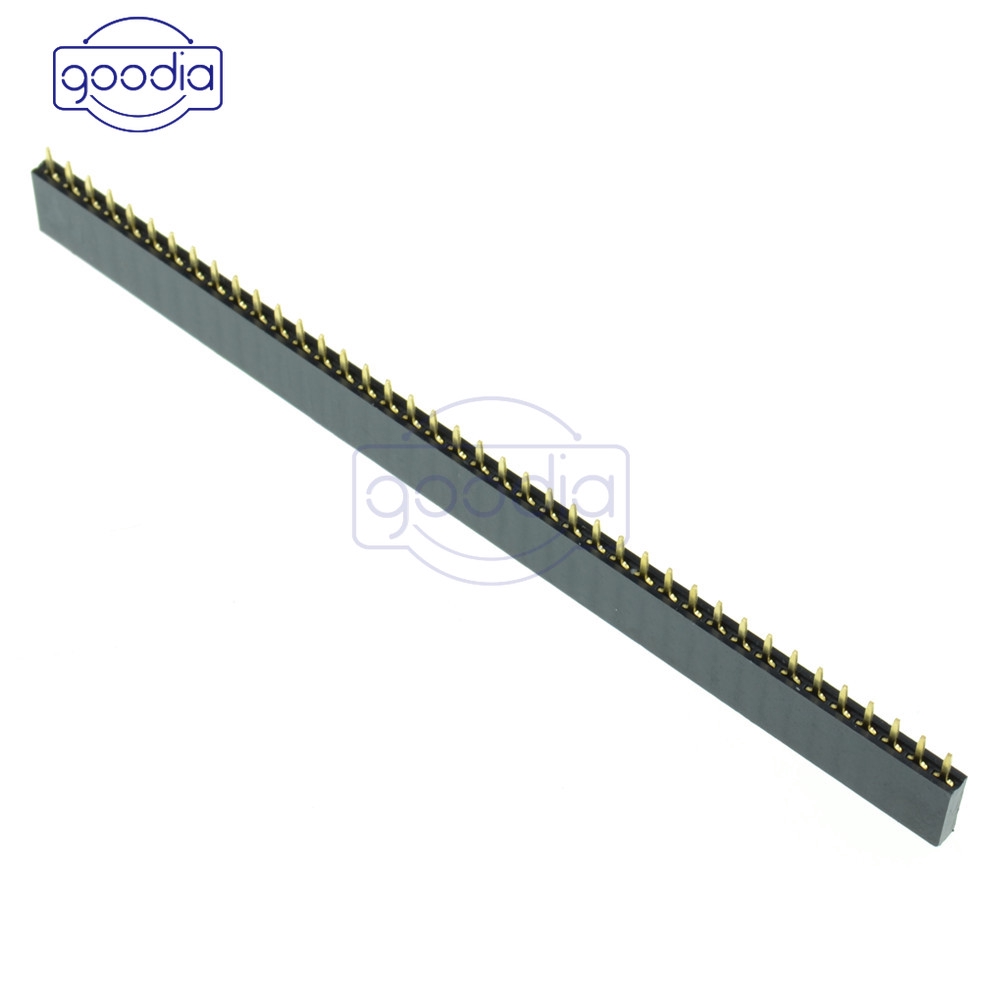 [IN STOCK/COD]  1/5/10PCS 40pin Single Row Straight Female 2.54mm Pin Header Strip PBC for Arduino