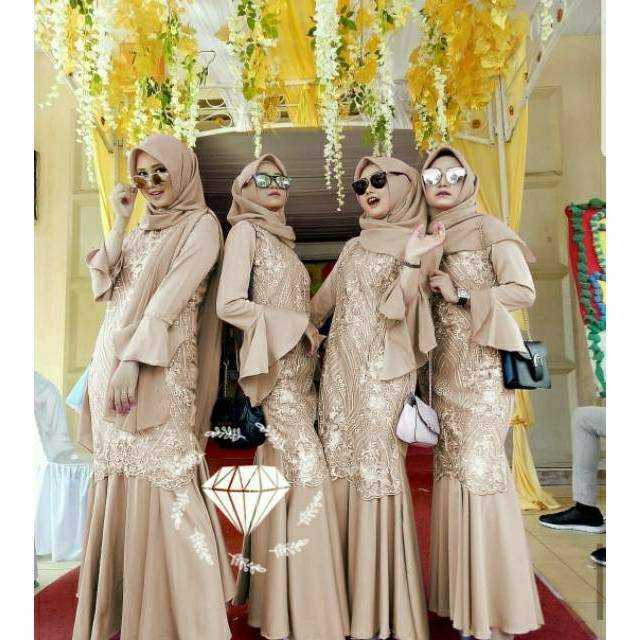 MAXY DUYUNG KONDANGAN ELISA, VELVET BRUKAT TILE, GAMIS HIJAB MUSLIM, MAXY DRESS