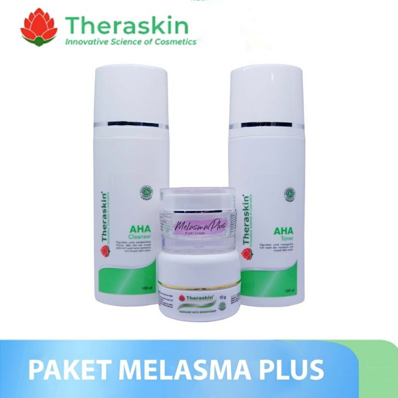 THERASKIN PAKET MELASMA PLUS / PAKET CREAM  FLEK HITAM MEMBANDEL
