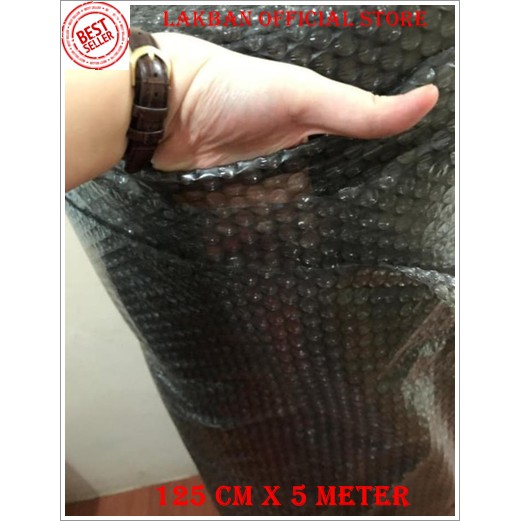 BUBBLE WRAP 125cm x 5mtr Hitam - Black PROMO Terbaru - LOS