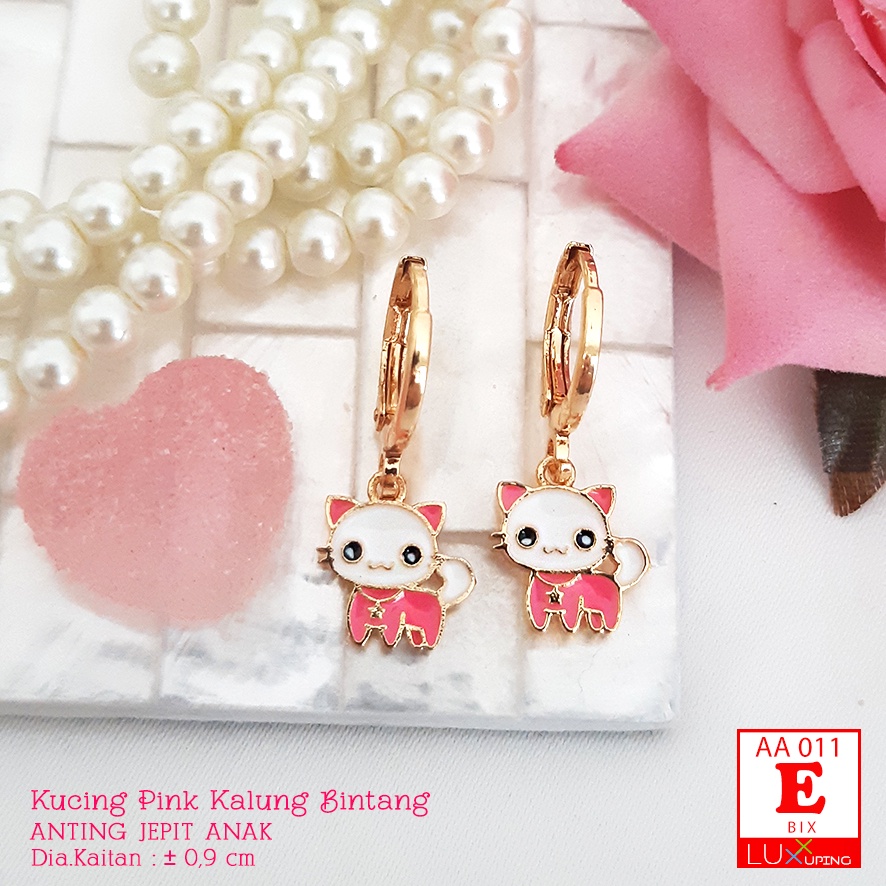 AA 011 Anting Anak Kucing Cat Lucu Maneki Neko Kucing Hoki Kucing Keberuntungan Kucing Marie Aristocats Anting Kucing Oyen Luxx Xuping