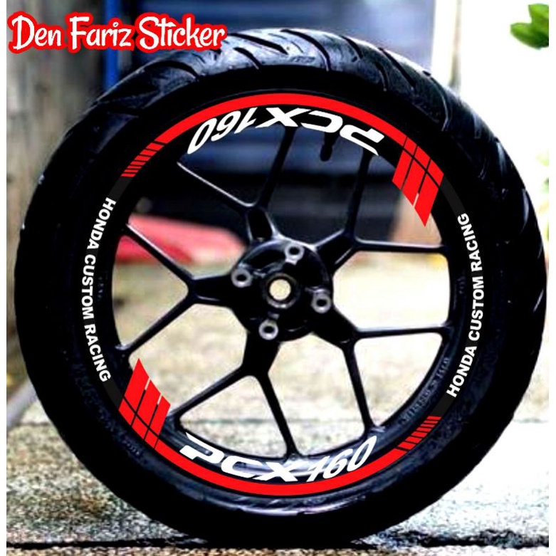 (COD) stiker cutting list velg honda pcx 160 sticker cutting pcx 2021.