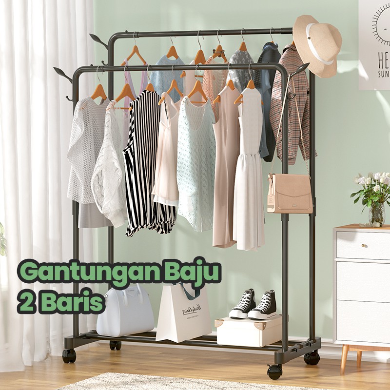 Jual Starlight Stand Hanger Double Sisi Rak Baju Gantungan Berdiri