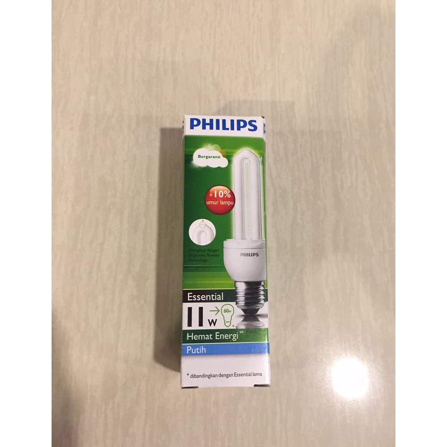 Lampu Philips Essential 11 Watt Hemat Energi