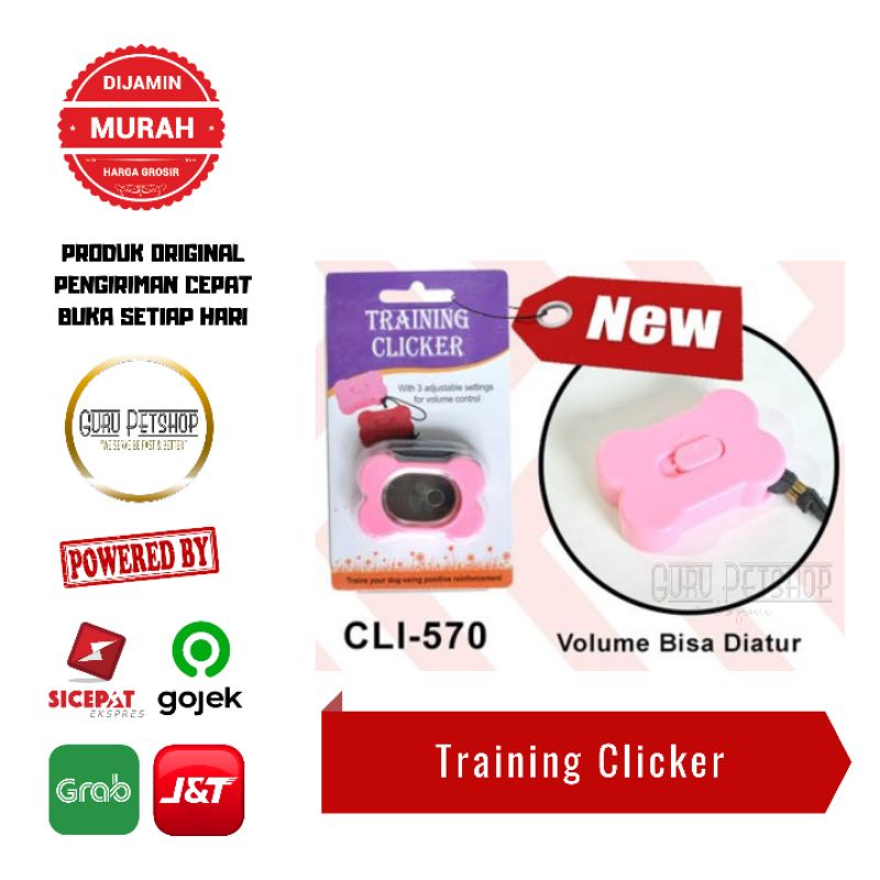 Octagon Training Clicker CLI-570 Adjustable Volume Alat Pelatihan Anjing