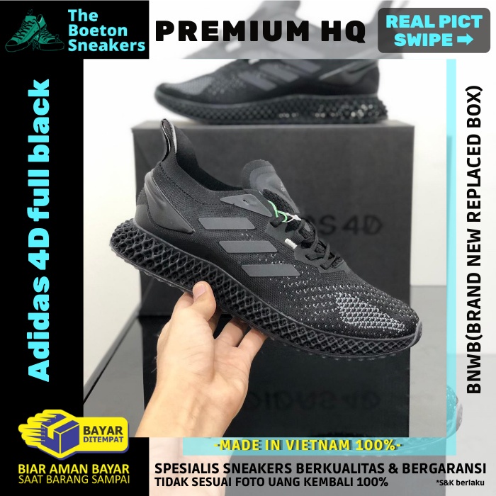 SEPATU SNEAKERS ADIDAS X9000 4D CORE FULL BLACK Premium Original