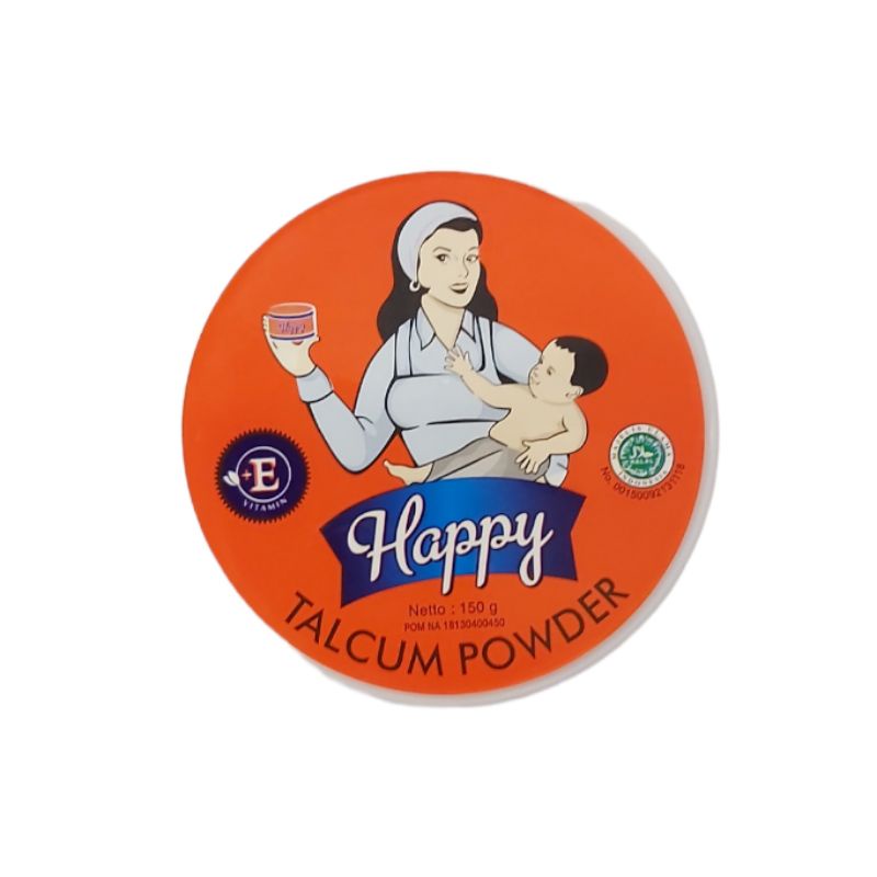 Happy Talcum Powder | Bedak Tabur 150gr