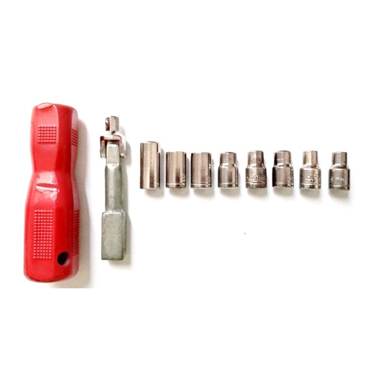 Kunci Shock Set Obeng Set Kunci Socket Kunci Sok Wrench Set Tang Jepit Kunci L Senter Portable