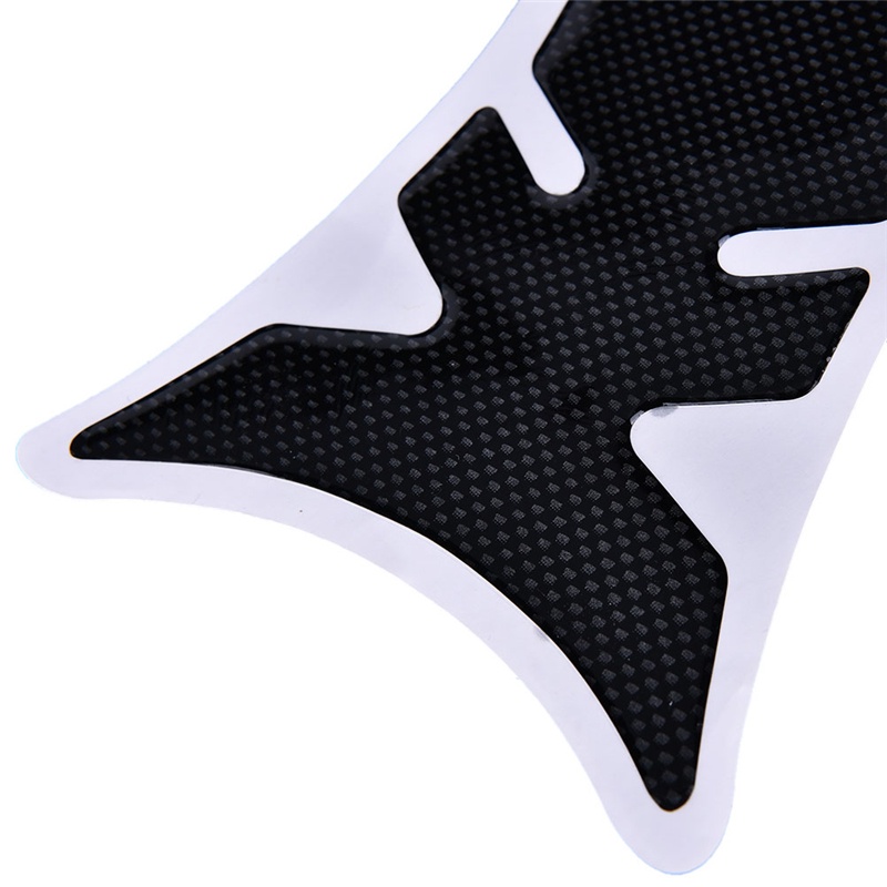 {LUCKID}Carbon Fiber Tank Pad Tankpad Protector Sticker Motorcycle Universal Fishbone