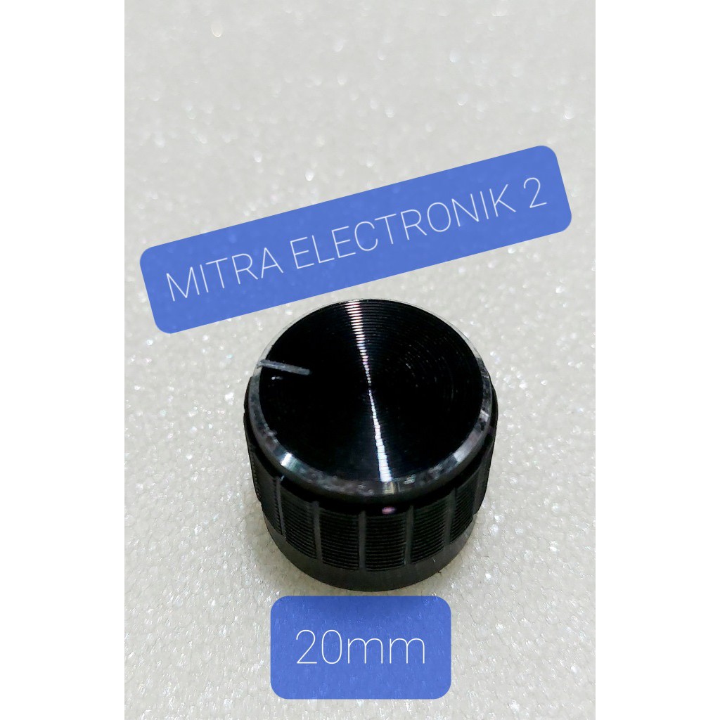 KNOP POTENSIO BLIMBING HITAM METAL TEBAL BAGUS