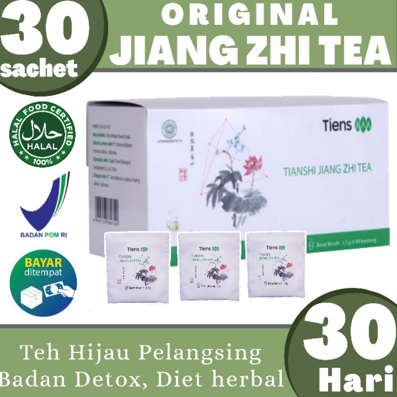 JIANG ZHI TEA - Teh Hijau Tianshi 100% ORIGINAL - Teh Pelangsing Herbal