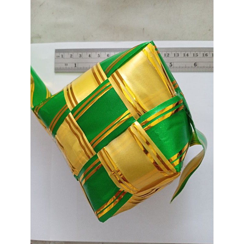 Ketupat Hias Pita Kado / Pita Jepang Isi Dakron Ukuran 14 cm