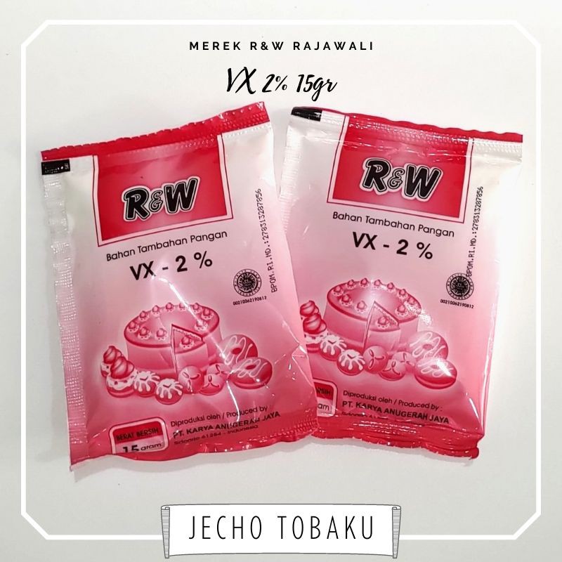 VX 2% R&W RAJAWALI 15GR/CALSIUM CARBONATE/SODIUM BICARBONATE