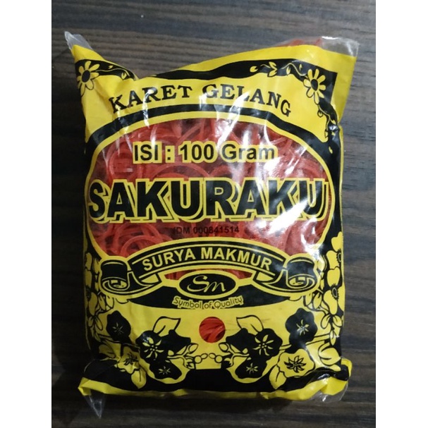 

Karet Gelang Merah Sakuraku 100G
