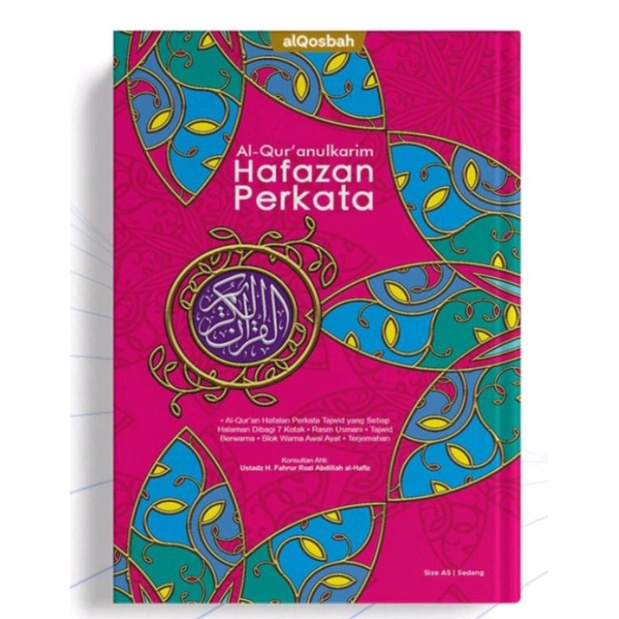 Alquran tajwid hafazan perkata muslimah A4 Al qosbah