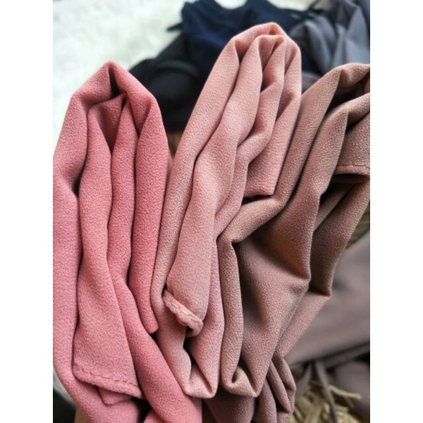 PASHMINA KUDUNG HIJAB JILBAB CERUTY PREMIUM POLOS TALI DEPAN IMPORT WANITA MURAH