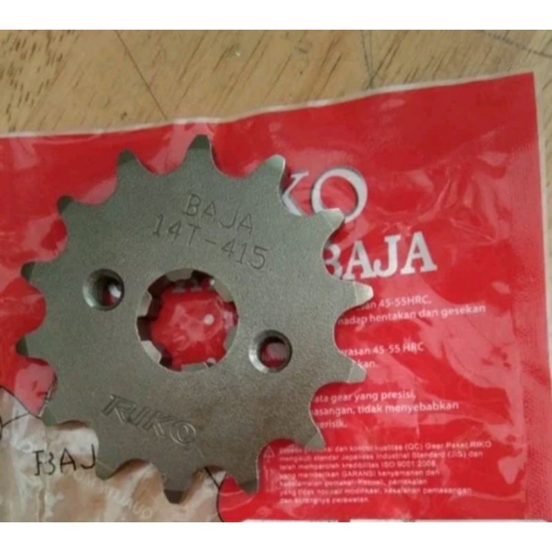 GEAR DEPAN 415 SATRIA FU 150/GIR GIGI TARIK DEPAN SUZUKI SATRIA FU 150 LAMA/BARONG/KARBU 415-12/13/1