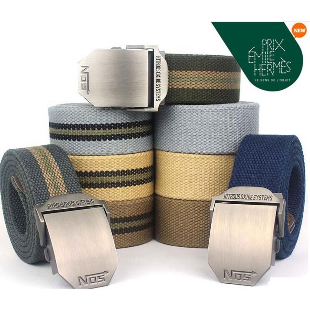 (BISA COD) FTIHSHPNOS Tali Ikat Pinggang Pria Canvas Style Men Belt - HQ031