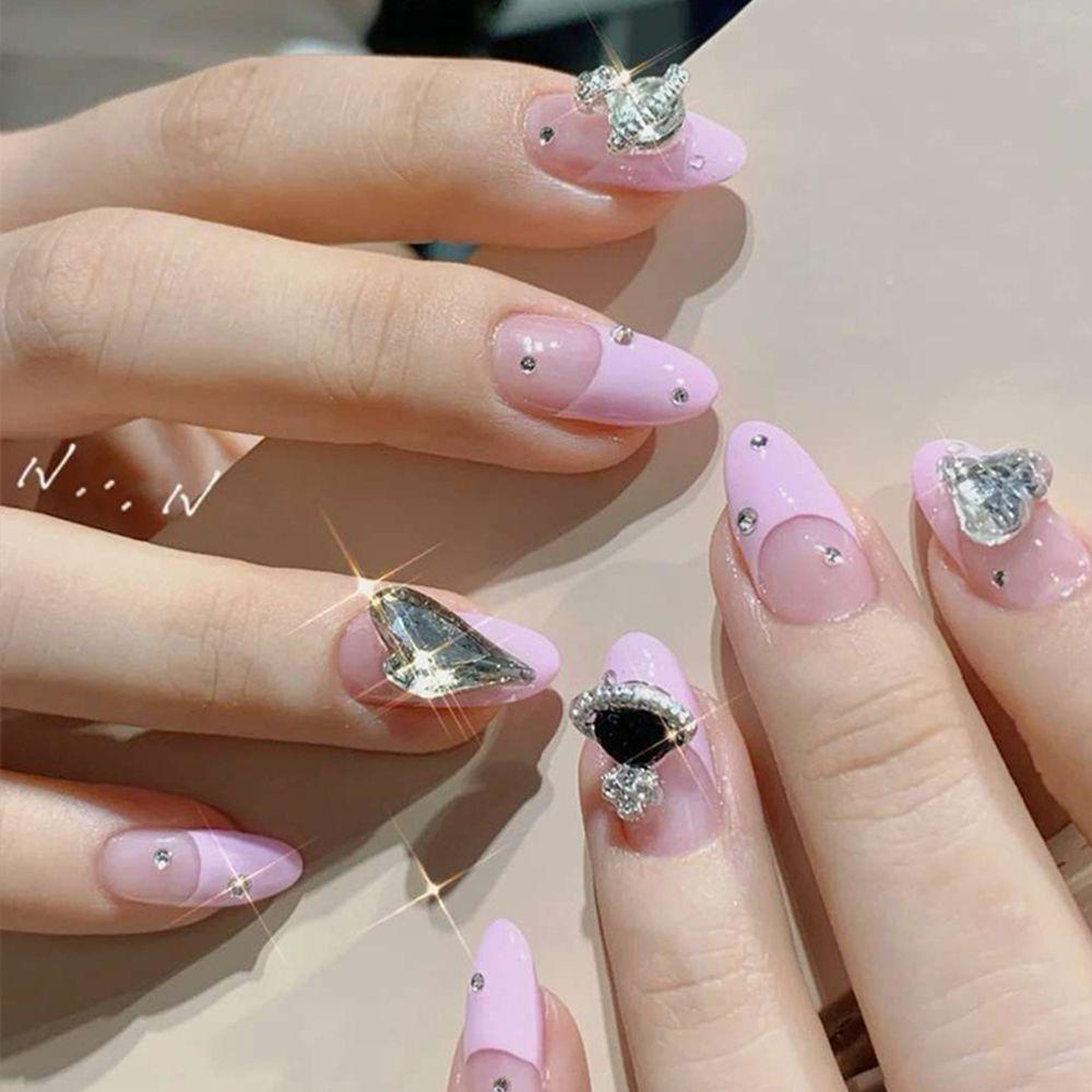 Mxbeauty Paku Charms Glitter Shiny Hiasan Kuku Nail Rhinestones Salon Kuku Manikur Aksesoris Nail Art Perhiasan