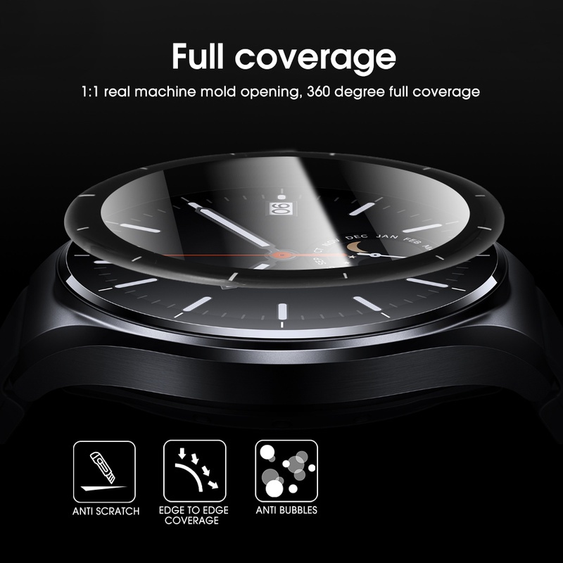 Pelindung Layar Smartwatch PMMA Flexible Anti Gores / Sidik Jari / Minyak Untuk Xiaomi Watch S1