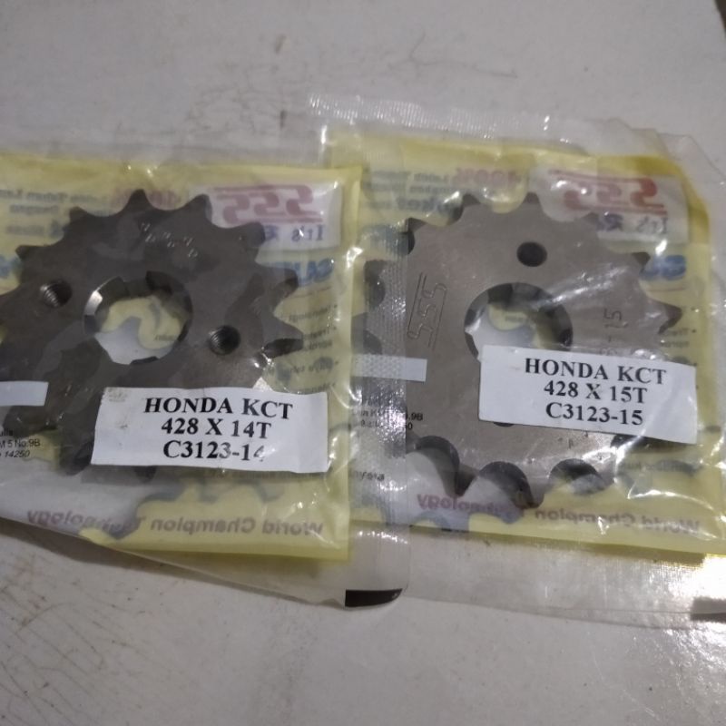 GEAR DEPAN KCT MEGAPRO TIGER CB150R 428 13T 14T 15T 16T SSS