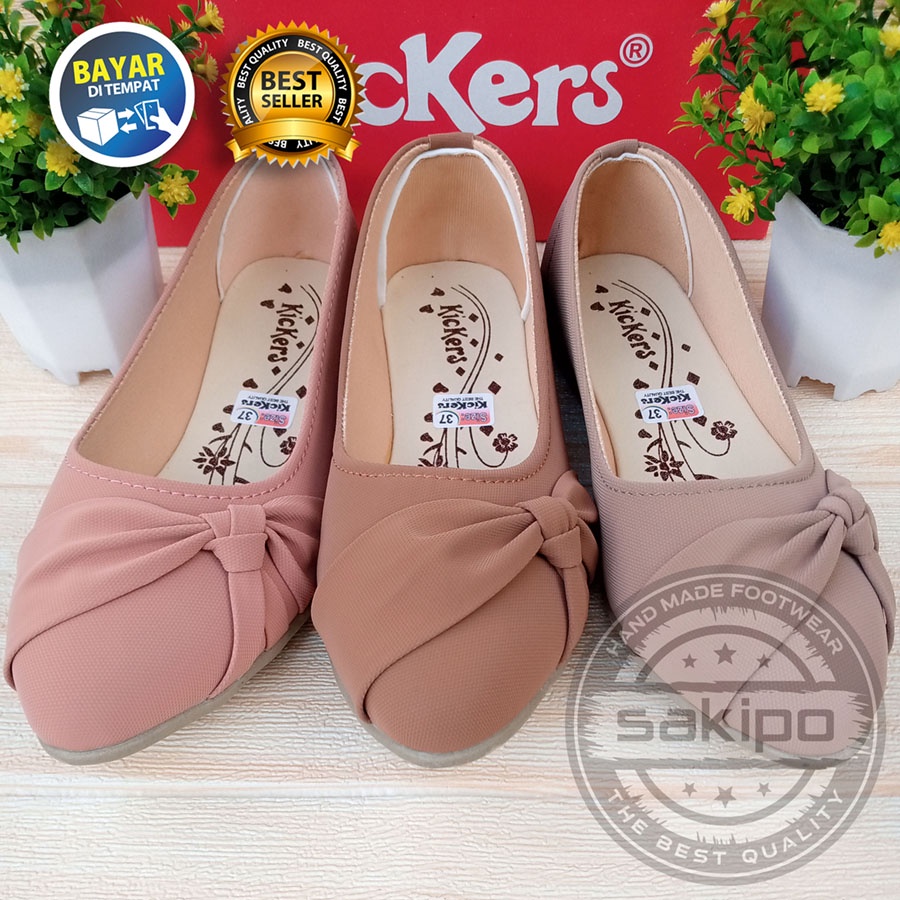 PROMO 8.8 KEMERDEKAAN SALE SEPATU BALET WANITA DEWASA / FLAT SHOES PITA SAMPING KICKERS / FLATSHOES MURAH KEREN TRENDI / SAKIPO