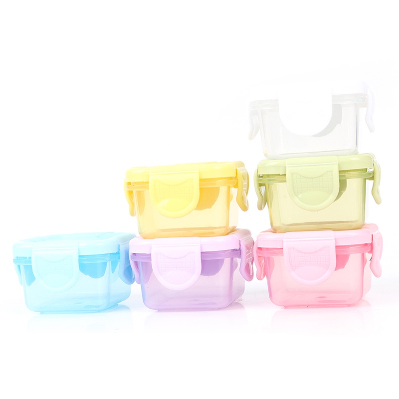 【LUCK11】5pcs 60ml Portable Baby Food Storage Freezer Containers Jam Box Home Storage Box