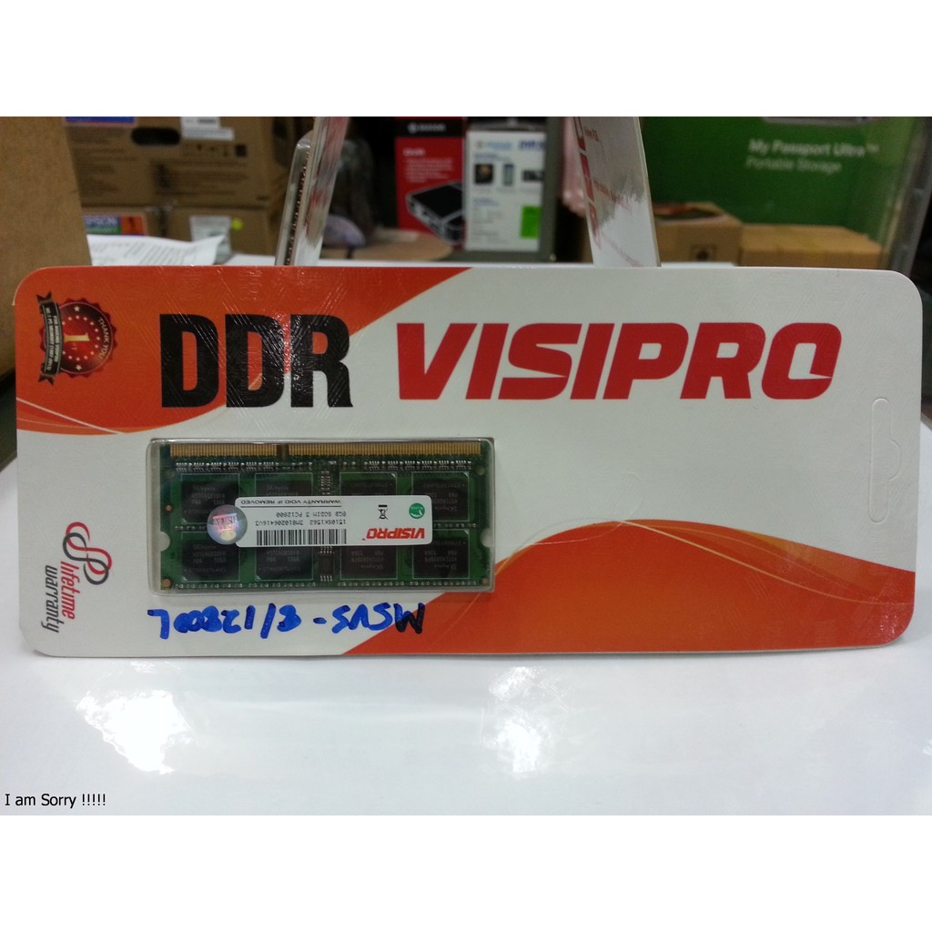 RAM / Memory DDR3 Visipro Sodim 8GB