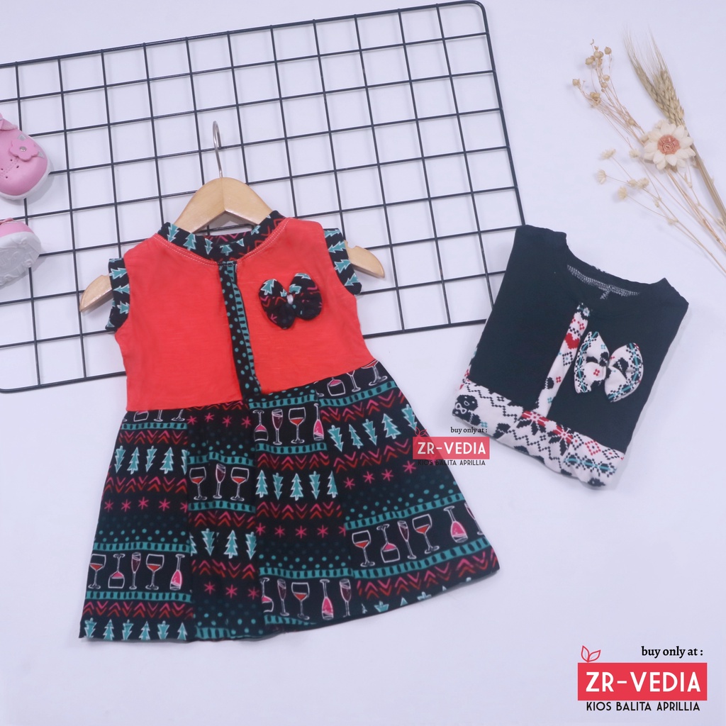 [NATAL] Dress Bilqis uk Bayi - 3 Tahun / Dres Yukensi Baju Anak Perempuan Murah Baby Gaun Pesta