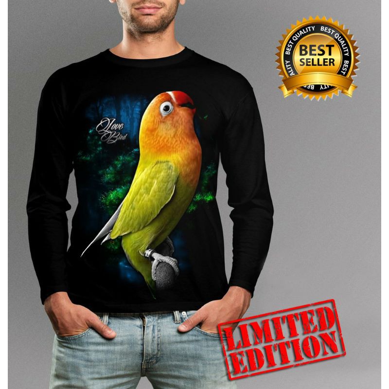 Kaos Panjang Pria / lovebird LB- 22 / UK L-XL / Shalch Trendy