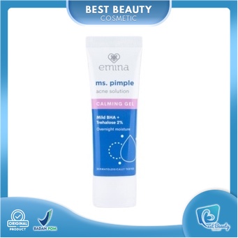 ★ BB ★ Emina Ms Pimple Acne Solution Calming Gel 20 ml - Emina Pelembab Wajah