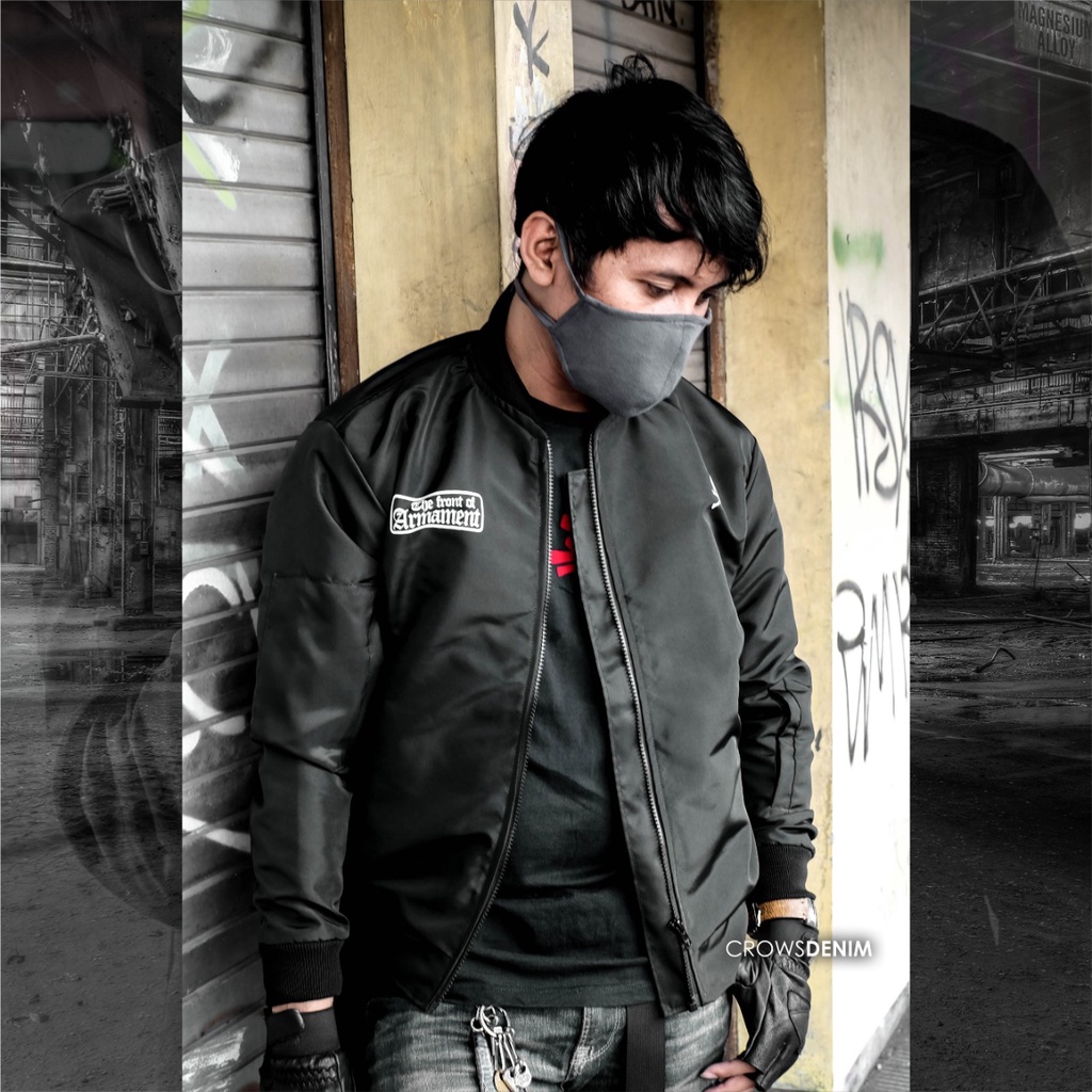 Jaket Bomber TFOA Black Series - A37