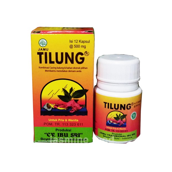 TILUNG 500MG OBAT TIFUS TIPES THYPUS KAPSUL EKSTRAK CACING