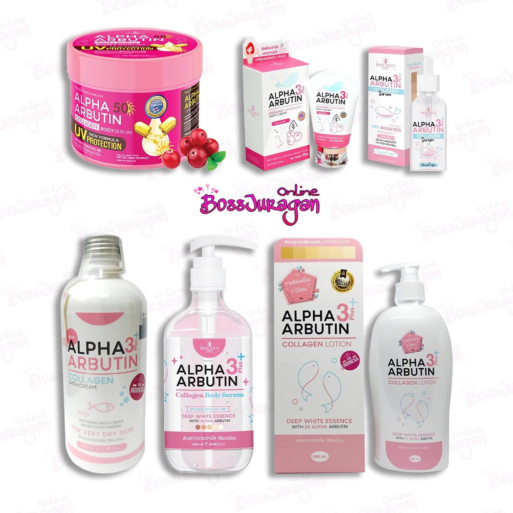 (BOSS) ALPHA ARBUTIN 3 PLUS COLLAGEN WHITENING SERIES BEST SELLER