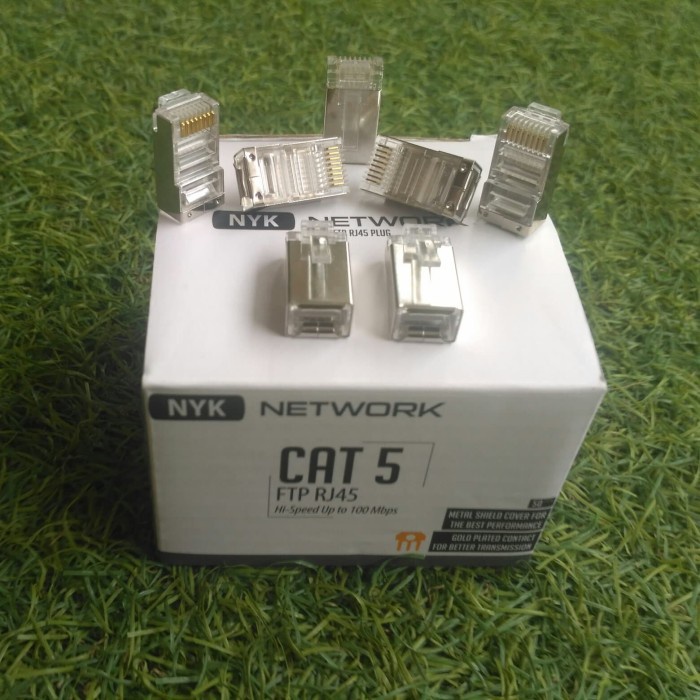 Konektor LAN RJ45 / RG45 FTP Cat5 Cat5e - Satuan Eceran