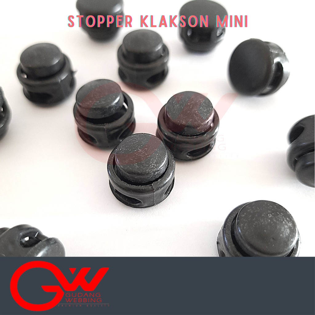 Stopper Tali Kur / Stopper Klakson MINI 2 lubang Acetal (100pcs)