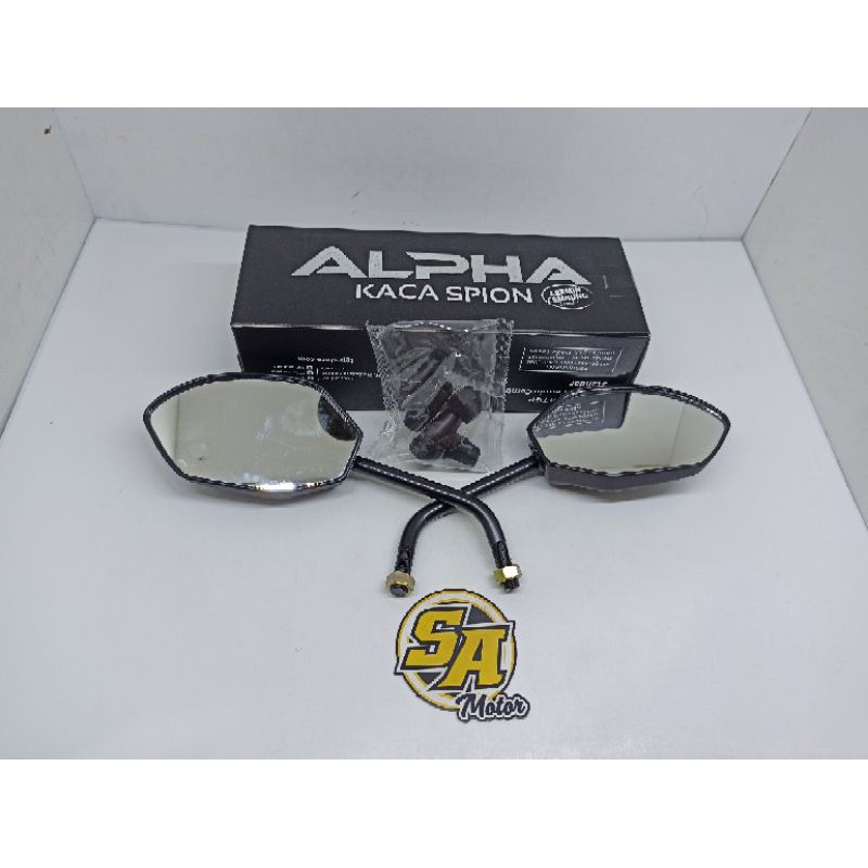 SPION ASSY HONDA VARIO BEAT ALPHA HONDA SHORT BAR HITAM TANGKAI PENDEK