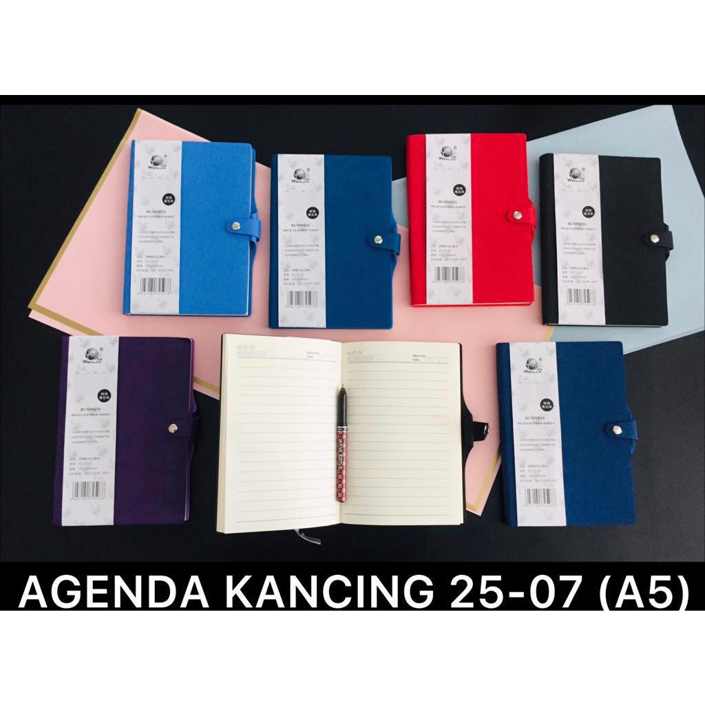 

AS888 - Buku Agenda Kancing Fancy 25-07 / Notebook Ukuran A5 ( 21 X 14.5 Cm ) Isi 190 Halaman Aneka Warna
