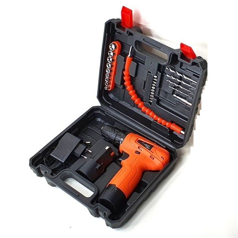 Mesin Bor Baterai 12V XENON / Cordless Drill / Bor tanpa Kabel 12 Volt