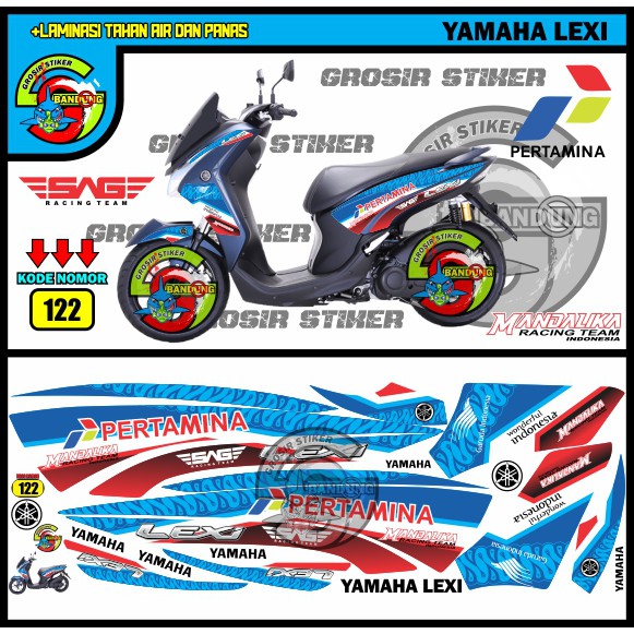 STRIPING VARIASI YAMAHA LEXI MANDALIKA