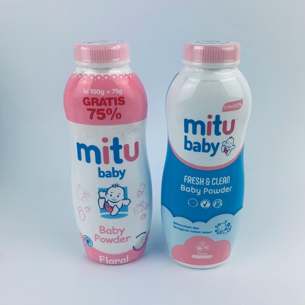 BEDAK MITU BABY FLORAL BABY POWDER