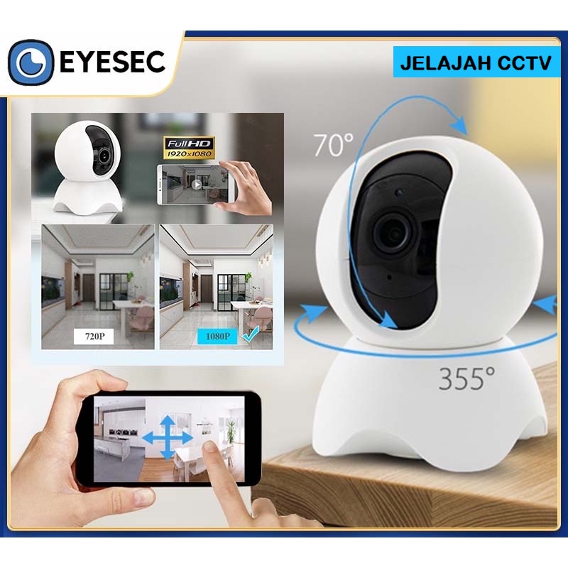 KAMERA EYESEC CCTV Wifi  CCTV IP Camera CCTV Wifi Kamera 360° CCTV Murah 1080P Smart CCTV Indoor COD