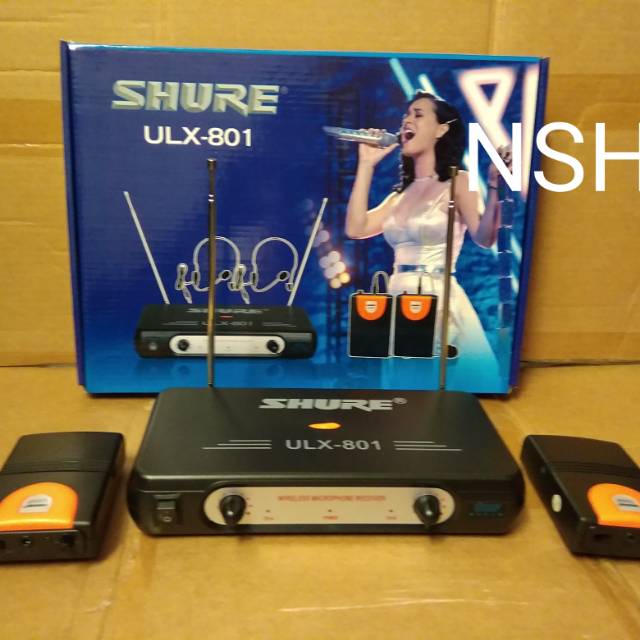 Mic wireless shure 801 bando/mic wireless/mickrofon wireless/mic shure/mickrofon shure / mic jepit