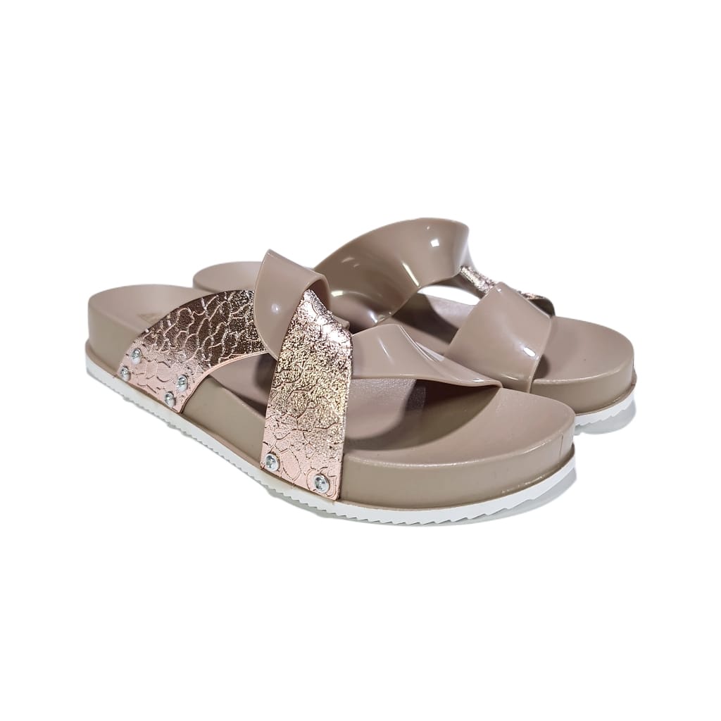 jelly sandal wanita slop barabara bara bara karet impot WS855SLTB1W