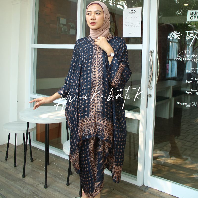 BATIK TRUSMI | SET KAFTAN JUPRI CEPLIS BUSUI BAHAN VISCOSE