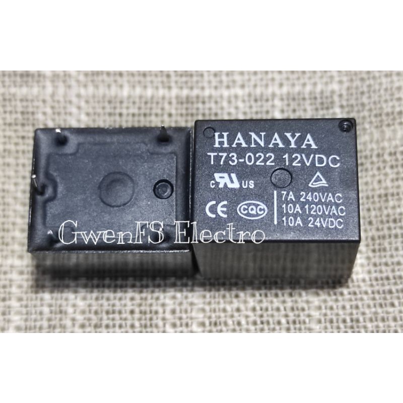 Relay 10A 12V 5P T73 Hanaya