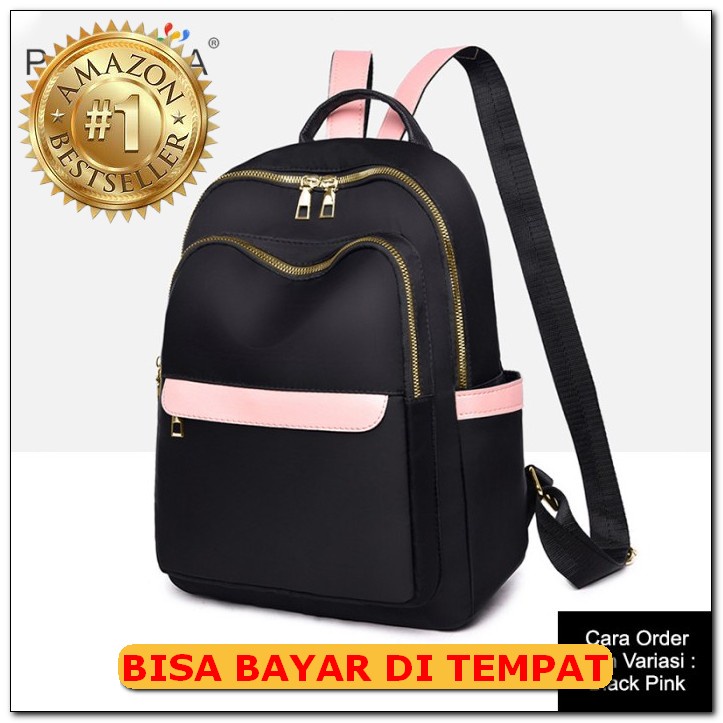 Tas Ransel Wanita Terbaru Set 3In1 Backpack School Bags Style Kor PW506 Peonia Tas Import Kantor Se