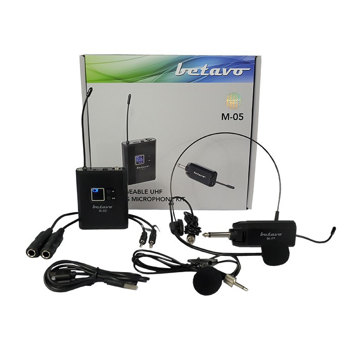 MIC WIRELESS BETAVO M 05 BT PROFESSIONAL MICROPHONE WIRELESS CLIPON