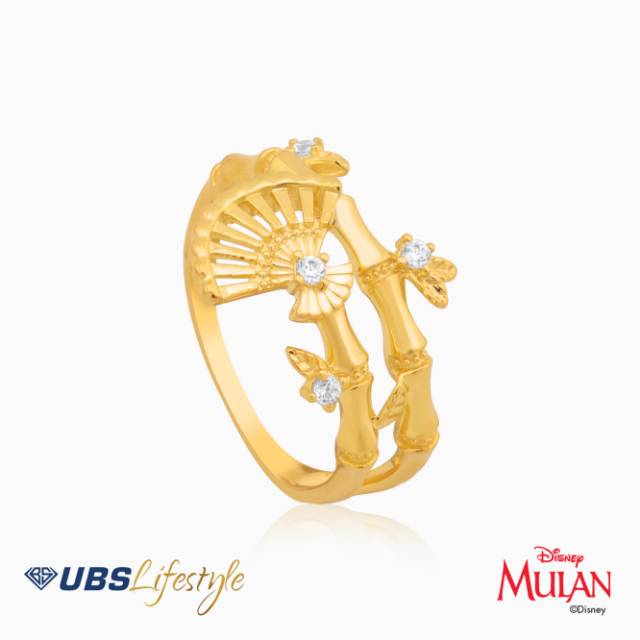CINCIN EMAS UBS DISNEY PRINCESS MULAN LIMITED EDITION - 750 GOLD - CCY0081