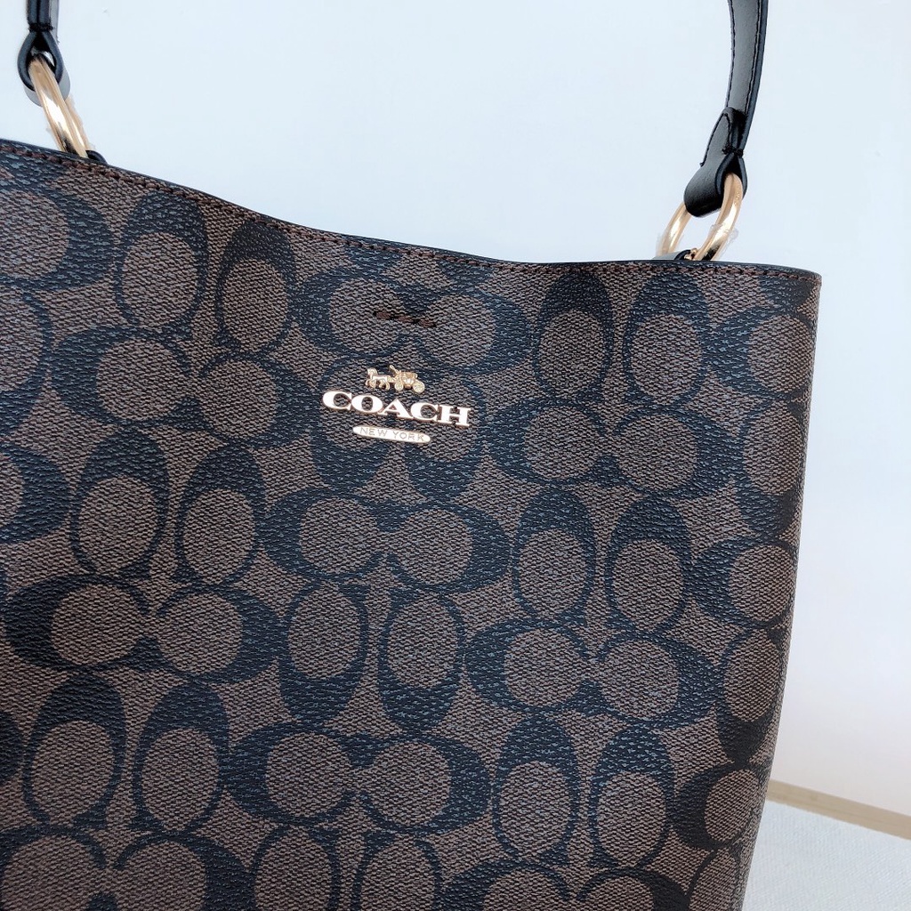 [Instant/Same Day] 91512 coach 27cm size Multifunctional Town Bucket Bag Turnlock Shoulder Bag  stb